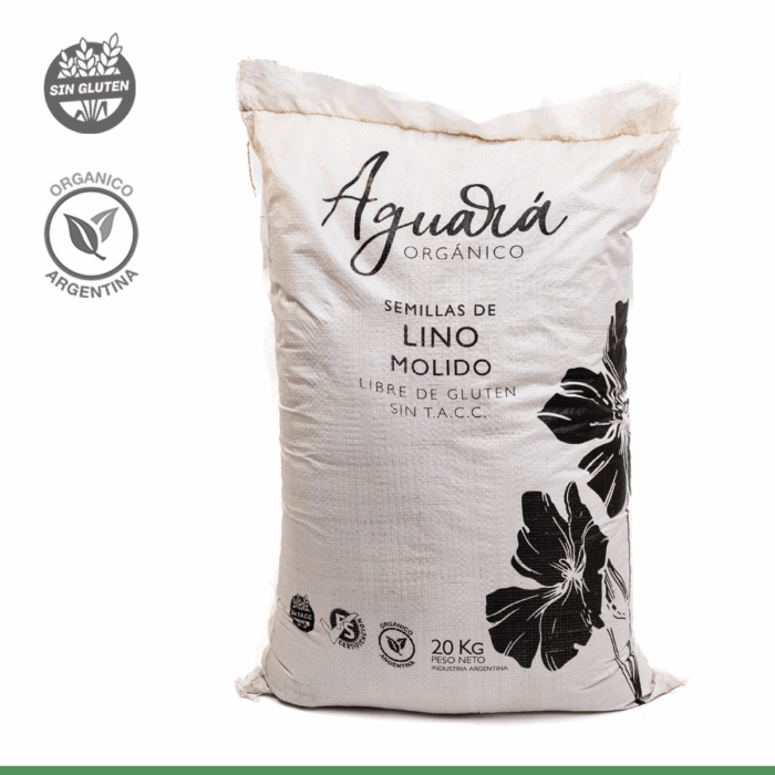 Harina de Lino Orgánico Marrón 20kgs.