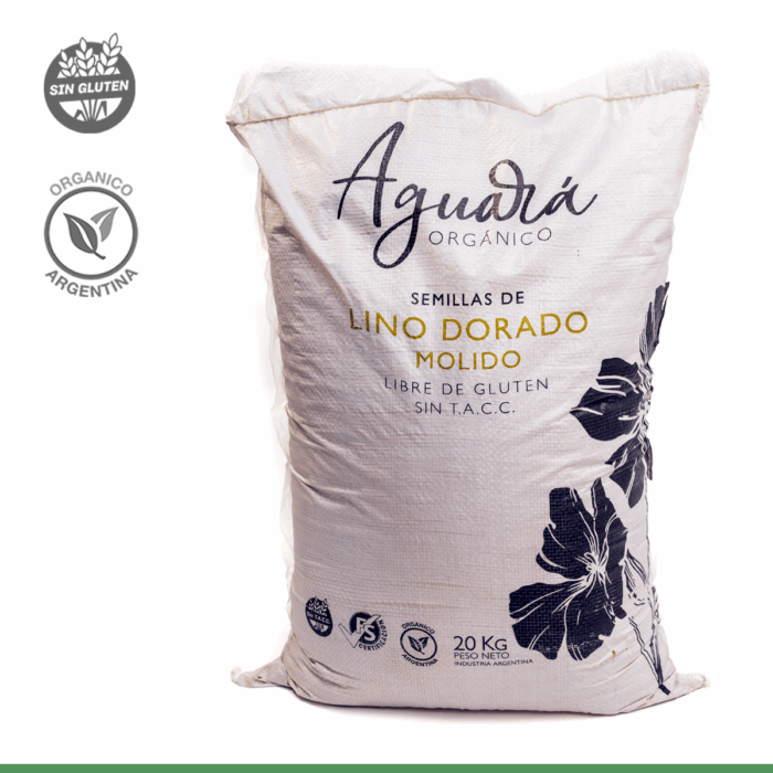 Harina de Lino Orgánico Dorado 20kg