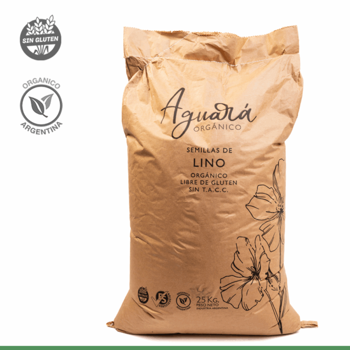 Semillas de Lino Orgánico Marrón 25kgs.