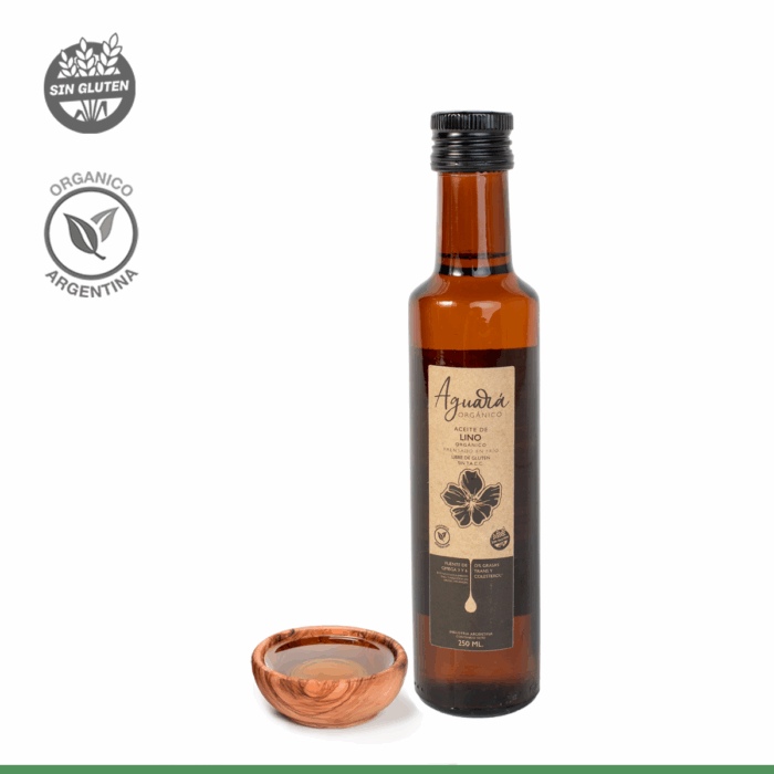 Aceite de Lino Orgánico Marrón 250ml.