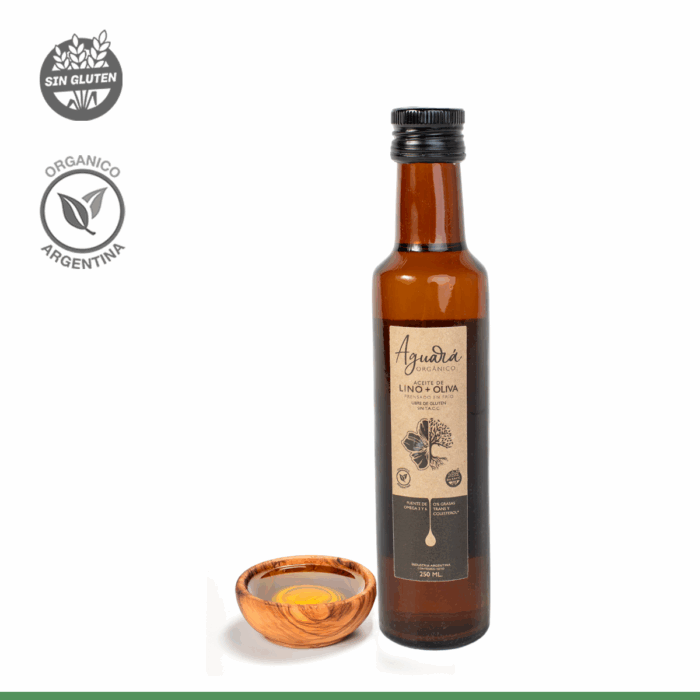 Aceite de Lino/Oliva Orgánico 250ml.