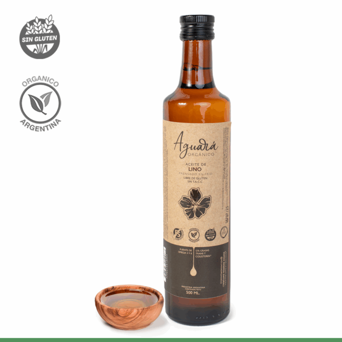 Aceite de Lino Orgánico Marrón 500ml.