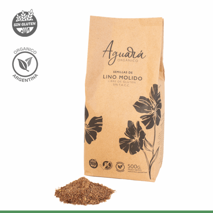 Harina de Lino Orgánico Marrón 500grs.