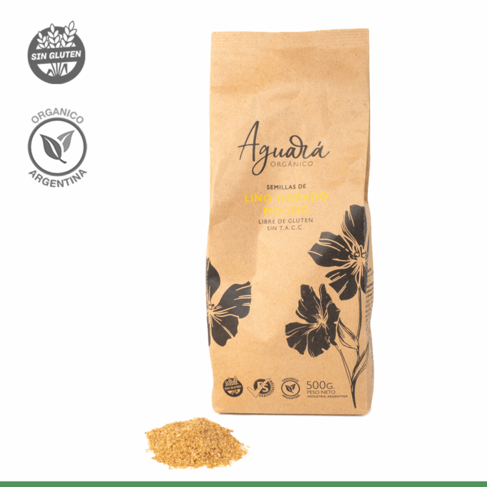 Harina de Lino Orgánico Dorado 500grs.