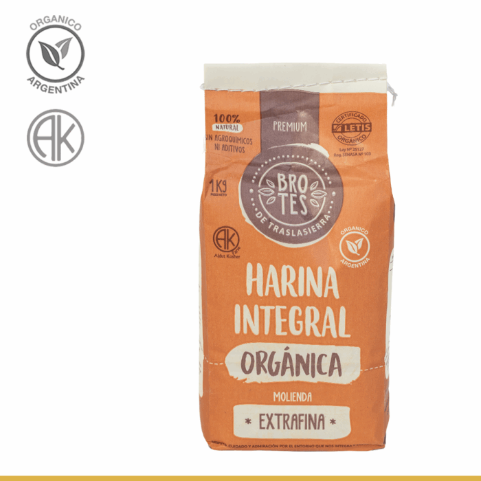 Harina Orgánica EXTRA-Fina 1kg - Brotes de Traslasierra