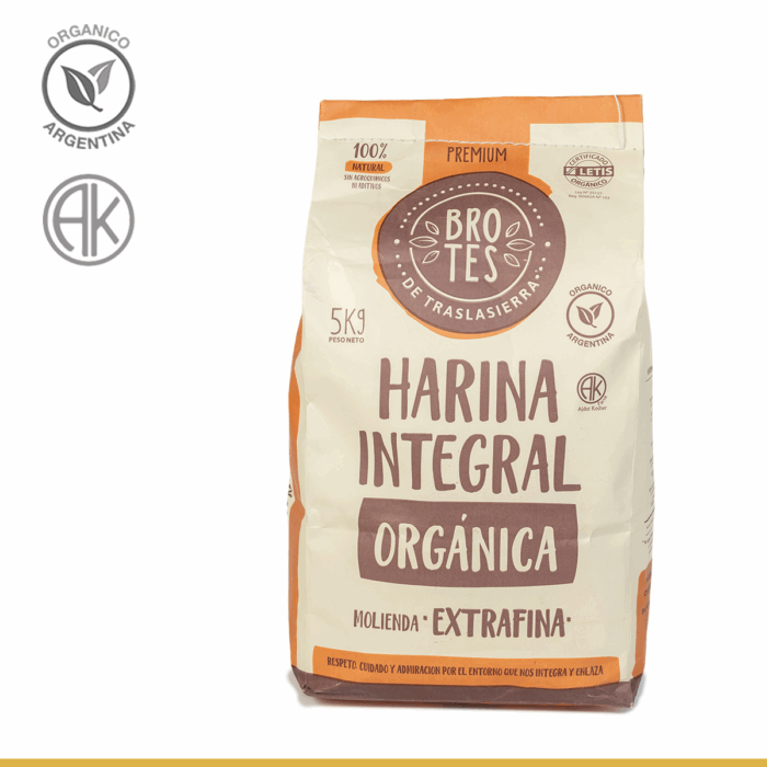 Harina Orgánica EXTRA-Fina 5kg - Brotes de Traslasierra