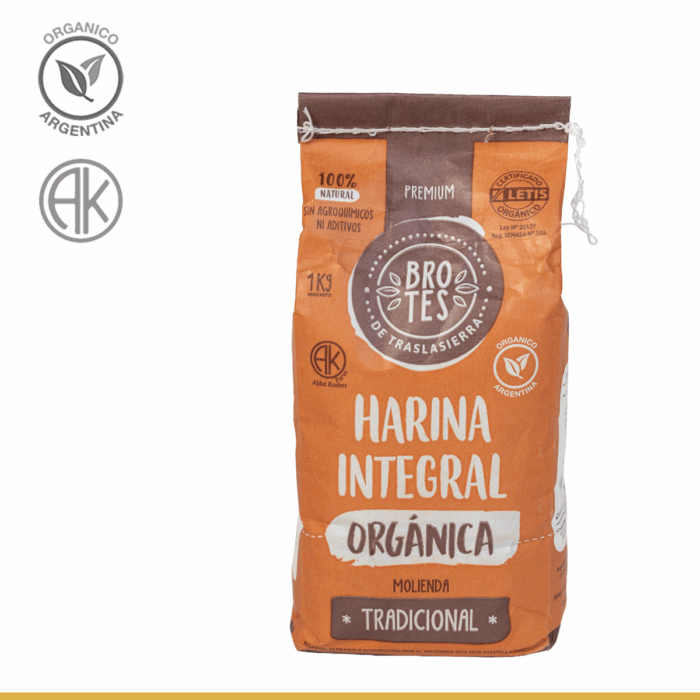 Harina Orgánica Tradicional 1kg - Brotes de Traslasierra
