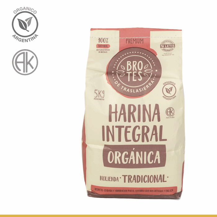 Harina Orgánica Tradicional 5kg - Brotes de Traslasierra